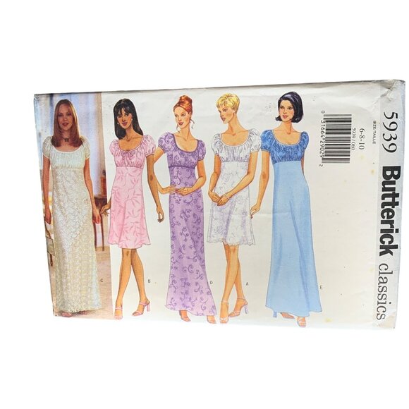 Butterick Misses Dress Sewing Pattern Sz 6-10 5939 - Uncut - Picture 1 of 4